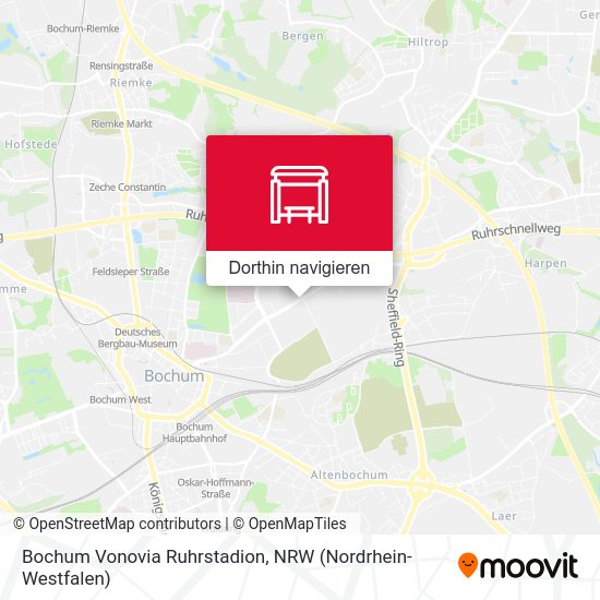 Bochum Vonovia Ruhrstadion Karte