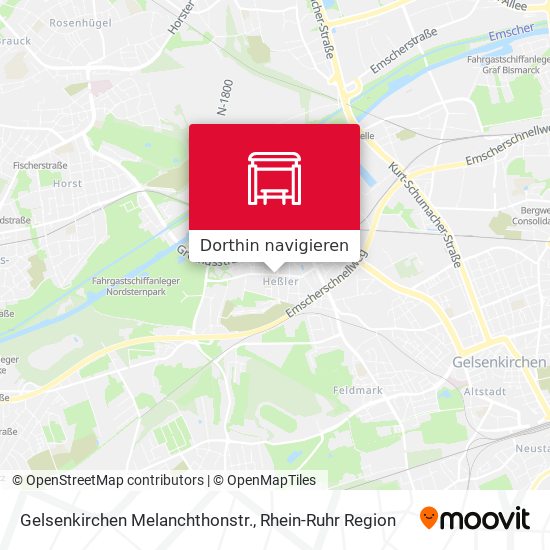 Gelsenkirchen Melanchthonstr. Karte