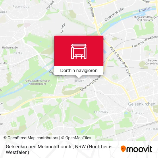 Gelsenkirchen Melanchthonstr. Karte