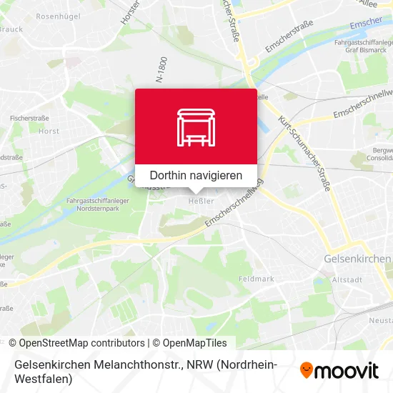 Gelsenkirchen Melanchthonstr. Karte