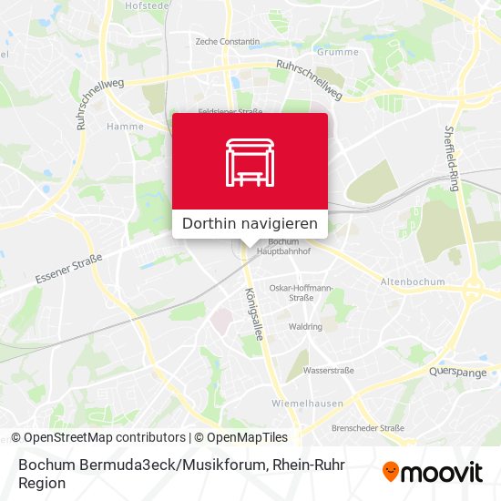 Bochum Bermuda3eck/Musikforum Karte