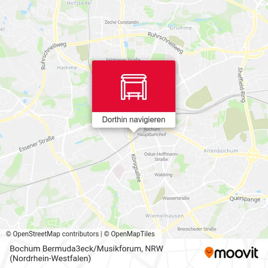 Bochum Bermuda3eck/Musikforum Karte