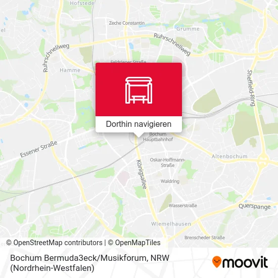 Bochum Bermuda3eck/Musikforum Karte