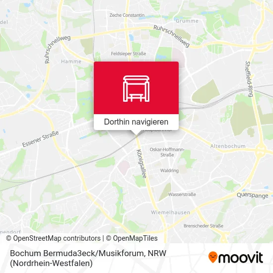 Bochum Bermuda3eck/Musikforum Karte