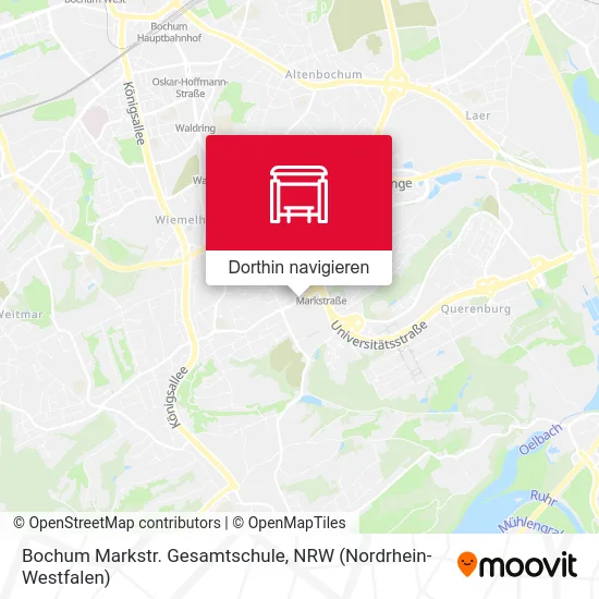 Bochum Markstr. Gesamtschule Karte