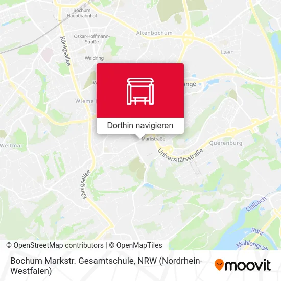 Bochum Markstr. Gesamtschule Karte