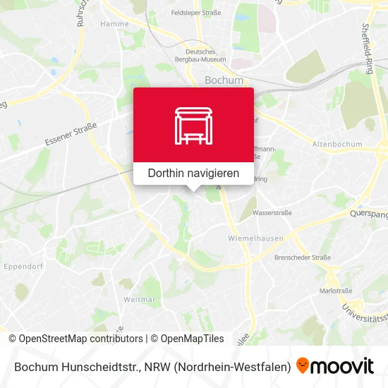 Bochum Hunscheidtstr. Karte