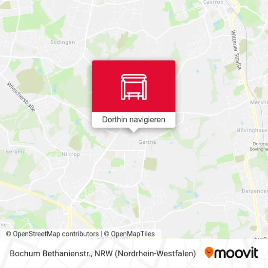 Bochum Bethanienstr. Karte