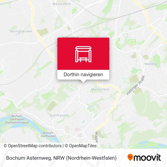 Bochum Asternweg Karte