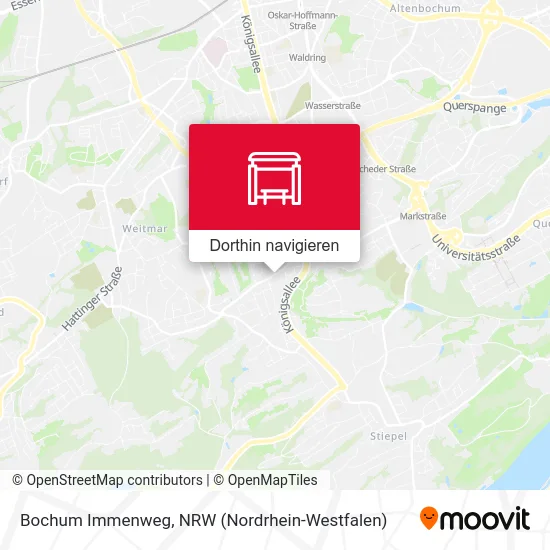Bochum Immenweg Karte