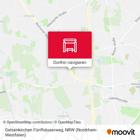 Gelsenkirchen Fünfhäuserweg Karte
