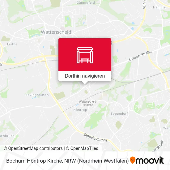 Bochum Höntrop Kirche Karte
