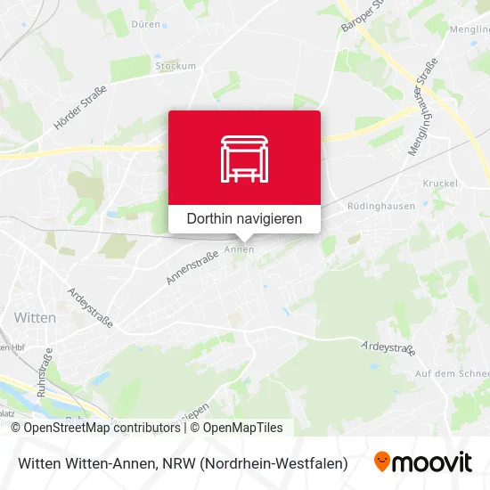 Witten Witten-Annen Karte