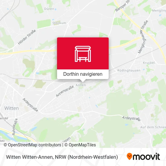 Witten Witten-Annen Karte