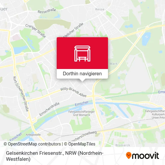 Gelsenkirchen Friesenstr. Karte