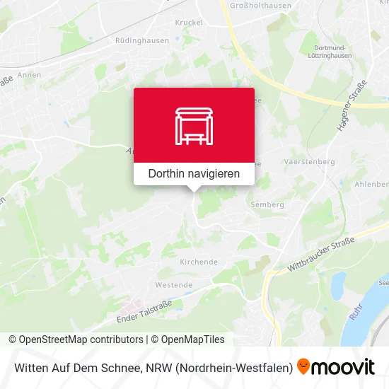 Witten Auf Dem Schnee Karte