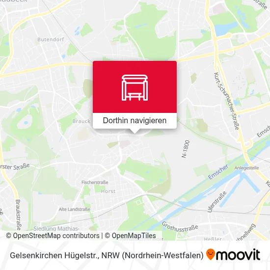 Gelsenkirchen Hügelstr. Karte