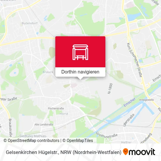 Gelsenkirchen Hügelstr. Karte