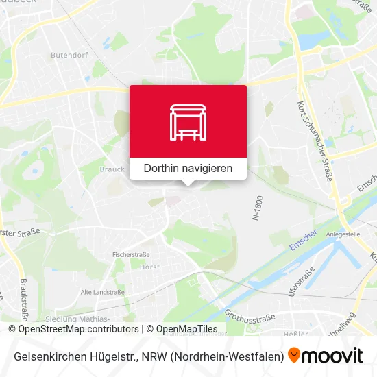 Gelsenkirchen Hügelstr. Karte