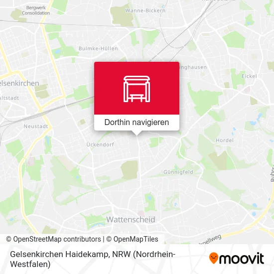 Gelsenkirchen Haidekamp Karte