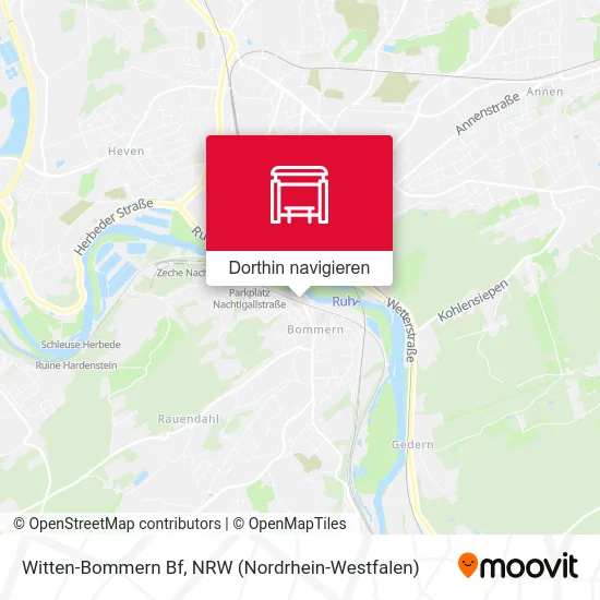 Witten-Bommern Bf Karte