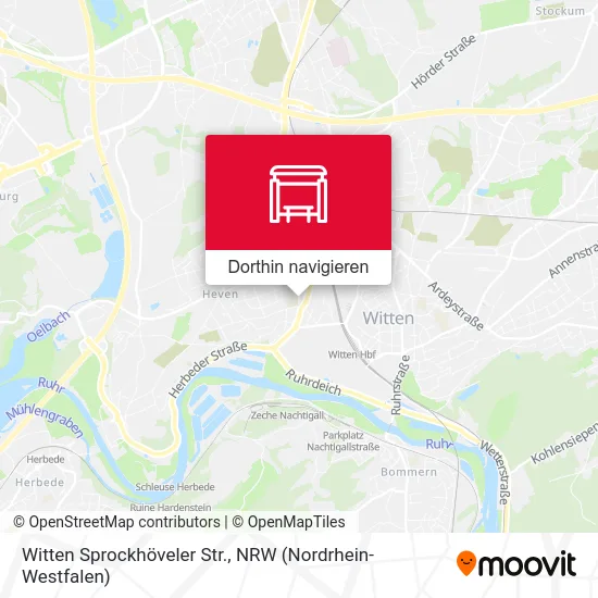 Witten Sprockhöveler Str. Karte
