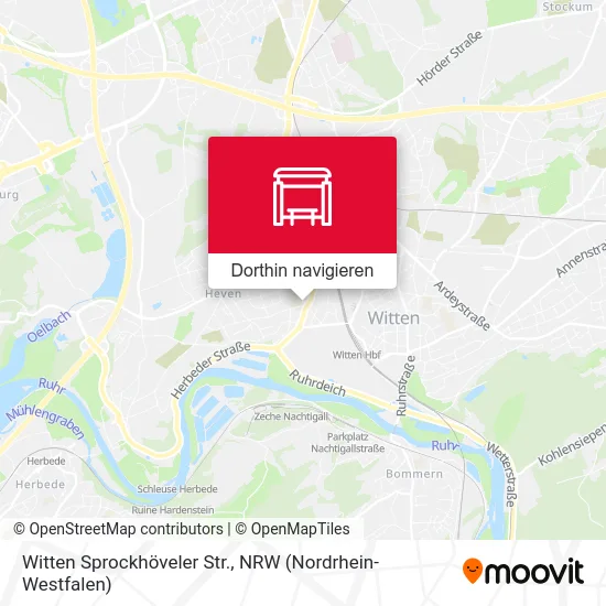 Witten Sprockhöveler Str. Karte