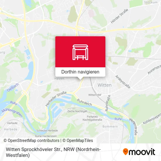 Witten Sprockhöveler Str. Karte
