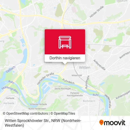 Witten Sprockhöveler Str. Karte