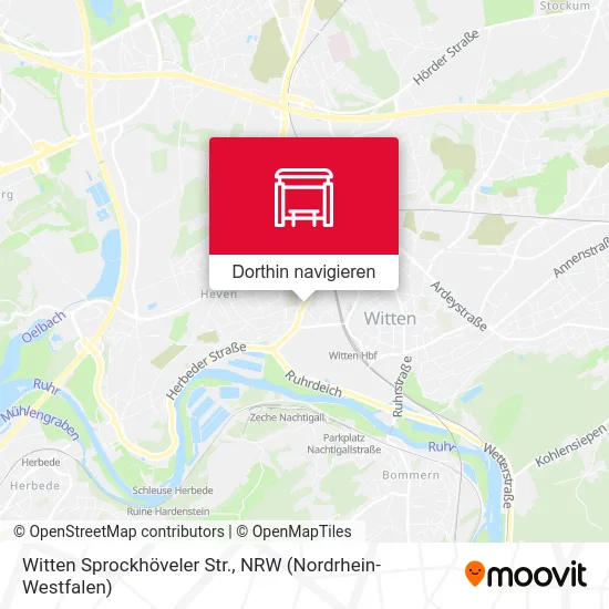 Witten Sprockhöveler Str. Karte