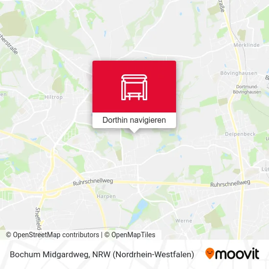 Bochum Midgardweg Karte