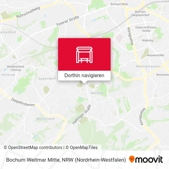 Bochum Weitmar Mitte Karte