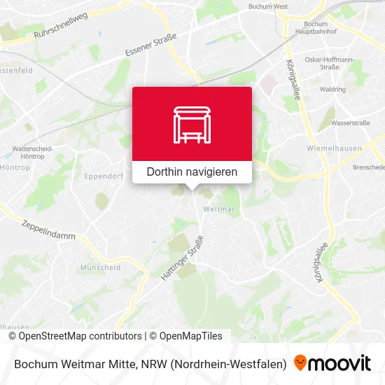 Bochum Weitmar Mitte Karte