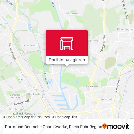Dortmund Deutsche Gasrußwerke Karte