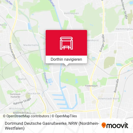 Dortmund Deutsche Gasrußwerke Karte