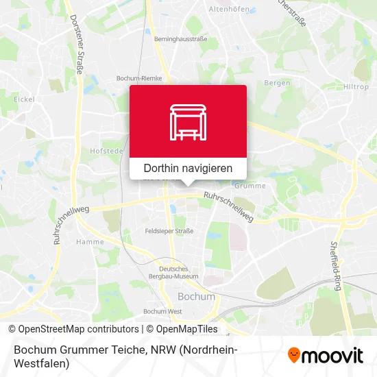 Bochum Grummer Teiche Karte