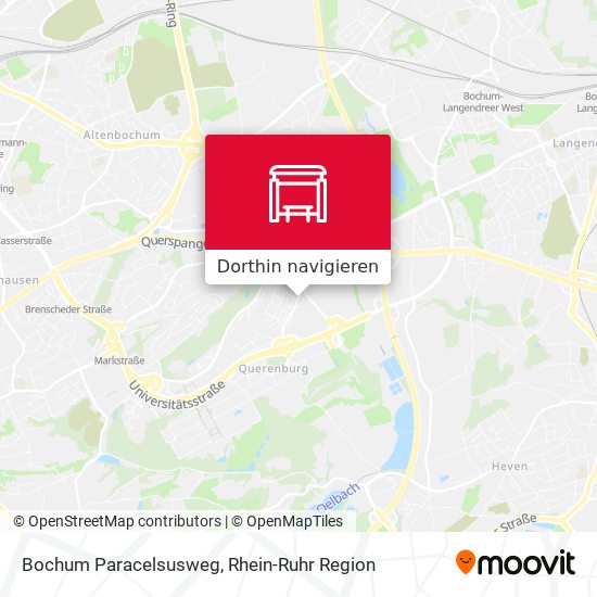 Bochum Paracelsusweg Karte