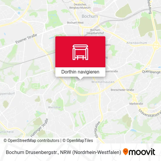 Bochum Drusenbergstr. Karte