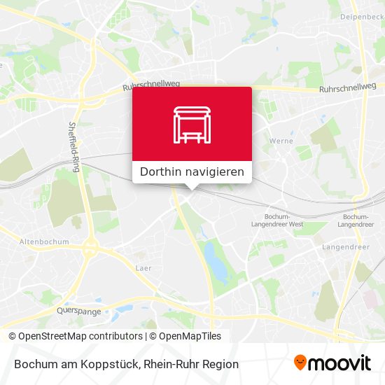 Bochum am Koppstück Karte