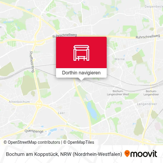 Bochum am Koppstück Karte