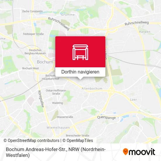 Bochum Andreas-Hofer-Str. Karte