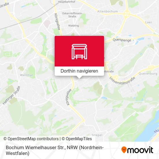 Bochum Wiemelhauser Str. Karte