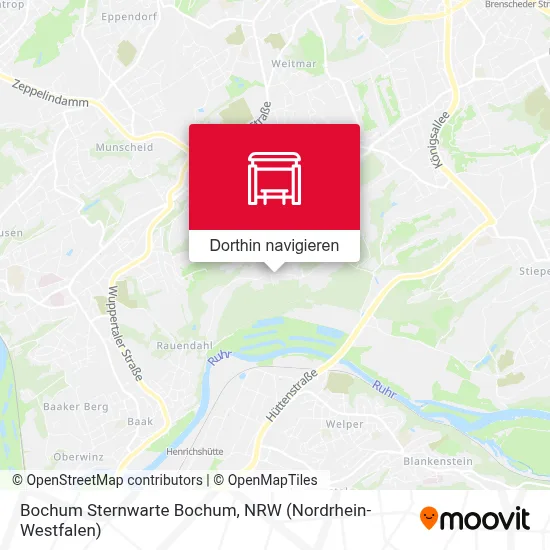 Bochum Sternwarte Bochum Karte