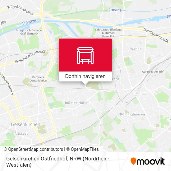 Gelsenkirchen Ostfriedhof Karte