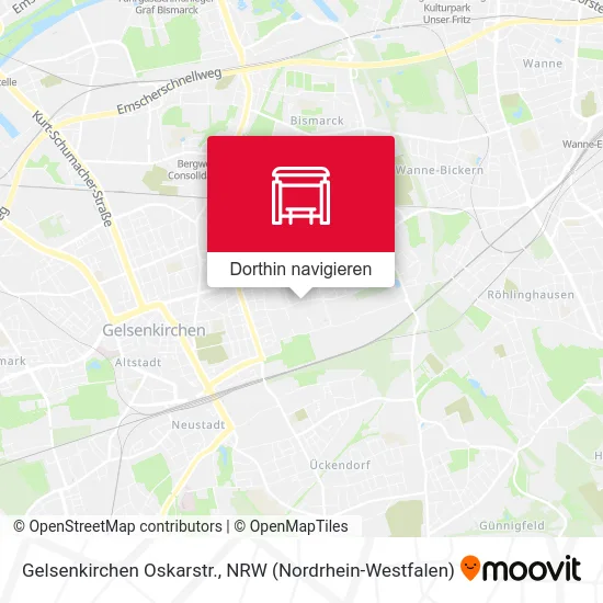 Gelsenkirchen Oskarstr. Karte