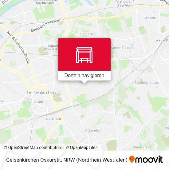 Gelsenkirchen Oskarstr. Karte