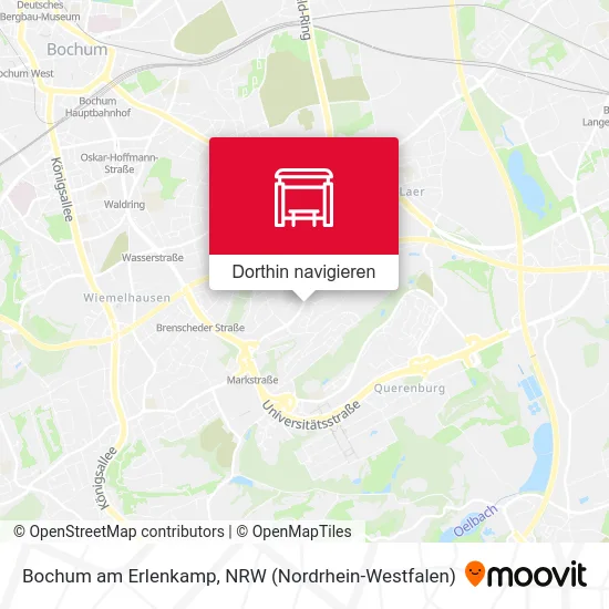 Bochum am Erlenkamp Karte