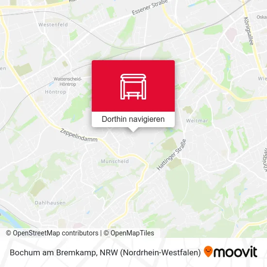 Bochum am Bremkamp Karte
