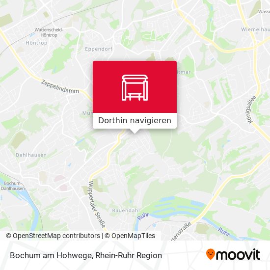 Bochum am Hohwege Karte
