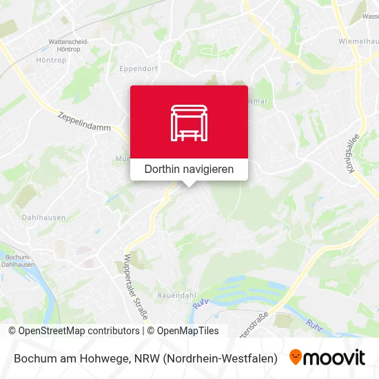 Bochum am Hohwege Karte